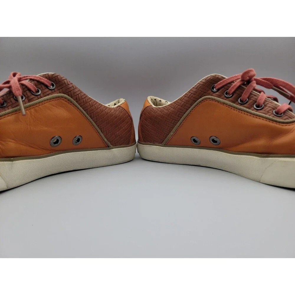 Puma Alexander McQueen Tan Woven Leather Sneakers 356139-02 Men's Size 10 MCQ